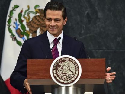 Enrique Peña Nieto, en la presentación de los cambios del gabinete.