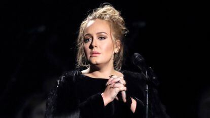 Adele, durante los premios Grammy de 2017, celebrados en Los Ángeles (California, EE UU).