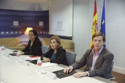 Reunión del comité especial para la gestión en España del ébola celebrada esta tarde en La Moncloa.