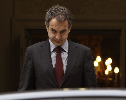 El presidente del Gobierno en funciones, José Luis Rodríguez Zapatero.