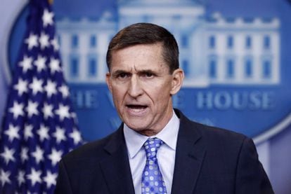 Flynn, el pasado 1 de febrero cuando era consejero de seguridad de Trump