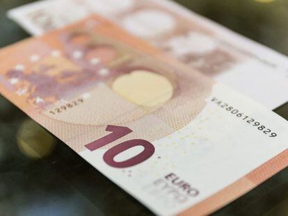 Billetes de 10 euros. EFE/Archivo