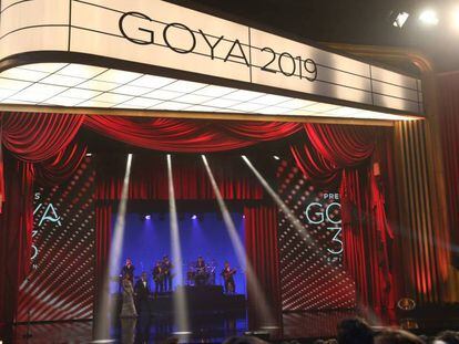 El escenario de los Goya, durante la gala. 
