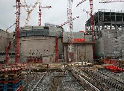 La central nuclear en construcción en la isla de Olkiluoto (Finlandia).