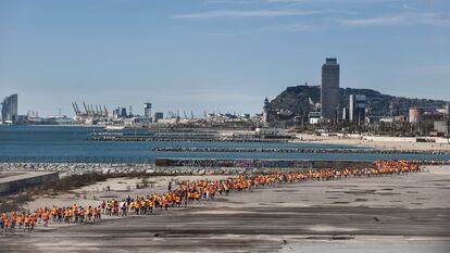 Foto de archivo de la carrera solidaria Transplant Run para concienciar a la población sobre las donaciones de órganos y fomentar el deporte entre los trasplantados.