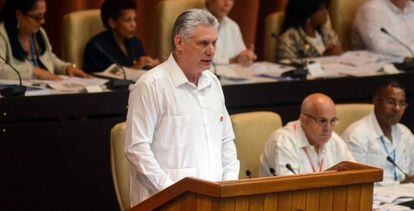 El presidente de Cuba, Miguel Díaz-Canel