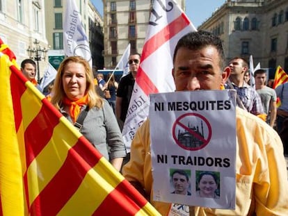 Protesta de seguidores del líder de PxC el pasado octubre en Barcelona.