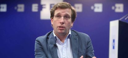El portavoz nacional del Partido Popular y alcalde de Madrid, José Luis Martínez-Almeida