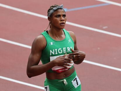 Blessing Okagbare, en los Juegos de Tokio.