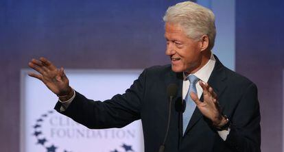 El expresidente Bill Clinton en su intervención en la conferencia organizada por la Fundación Clinton en Nueva York.