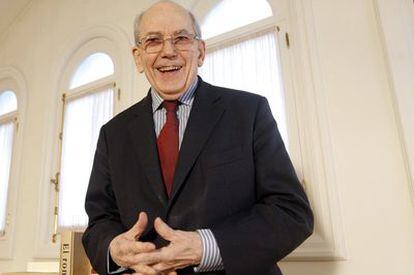 El ex director gerente del Fondo Monetario Internacional Michel Camdessus la semana pasada en Madrid.
