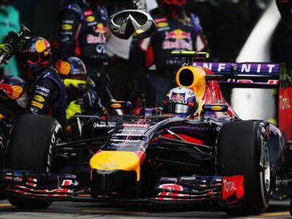 Ricciardo, durante una parada en Melbourne.