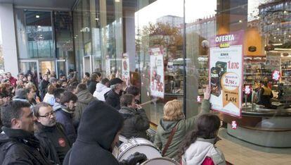 Un comercio de alimentación en Madrid.