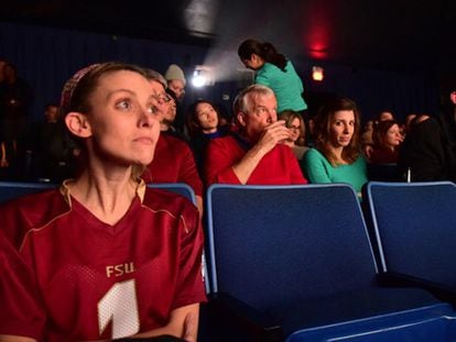 Espectadores en un cine de Atlanta.