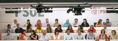 Reunión del Comité Federal del PSOE el 9 de julio.