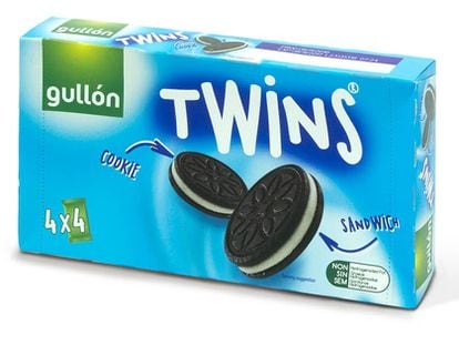 Galletas TWINS fabricadas por el Grupo Gullón.