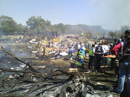 Accidente del avi&oacute;n de Spanair en el aeropuerto de Barajas en agosto de 2008.