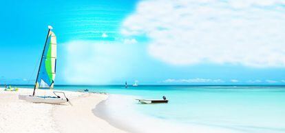 Imagen de una playa de Aruba. 