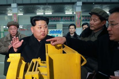 El l&iacute;der norcoreano, Kim Jong-un, en una foto difundida este mi&eacute;rcoles.