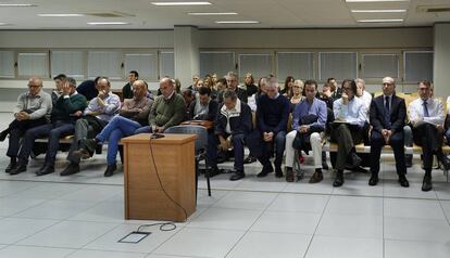 Los procesados en el 'caso Emarsa'.