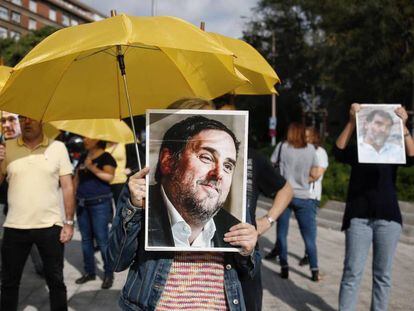 Protestas en la calle tras conocerse la sentencia del Supremo.