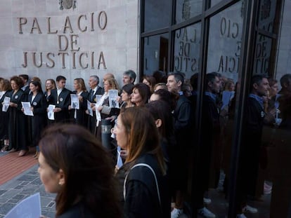 Huelga de los Letrados de la Administración de Justicia en Santa Cruz de Tenerife, en noviembre de 2022