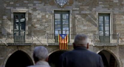 Façana de l'Ajuntament de Manresa.