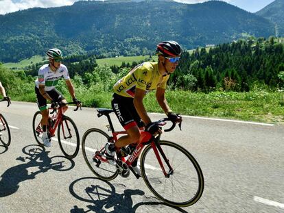 Richie Porte, durante la subida a Alep d&#039;Huez.