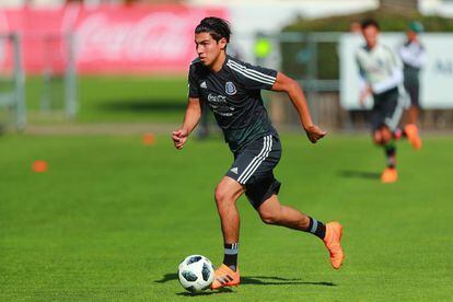 Gutiérrez, durante un entrenamiento.