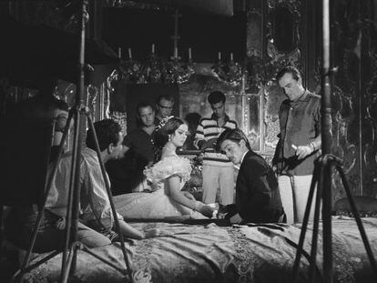 Rodaje de 'El gatopardo' de Luchino Visconti.