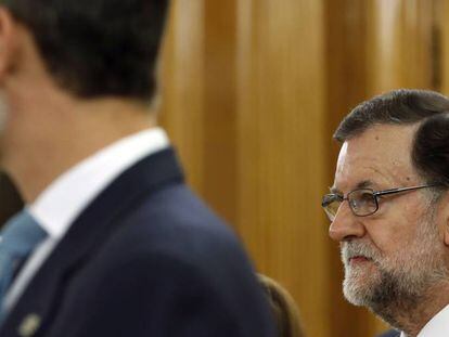 Mariano Rajoy este viernes en la Zarzuela.