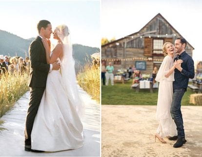 Kate Bosworth se casó en un rancho en una de las bodas más 'hipster-perfectas' que se recuerdan. La actriz se puso para la ceremonia un vestido vintage de Chloé. Para la fiesta se cambió y lució un modelo de Oscar de la Renta.