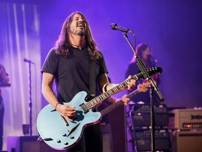 Dave Grohl, en una actuación en línea con Foo Fighters el 28 de enero.