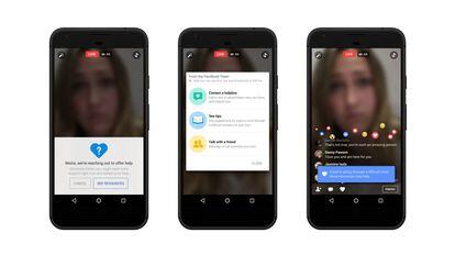 Facebook renueva su interfaz para facilitar que los usuarios, ayudados por el sistema de detección de inteligencia artificial de Facebook, informen sobre casos de riesgo de suicidio.