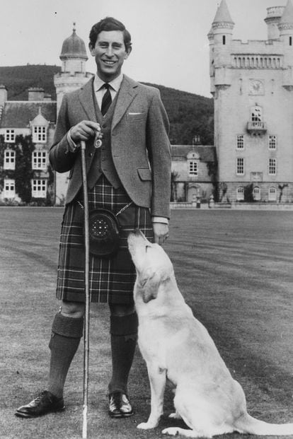 Con falda escocesa en 1978. 