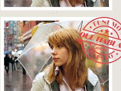 Scarlett Johansson y su paraguas en 'Lost in Translation'.