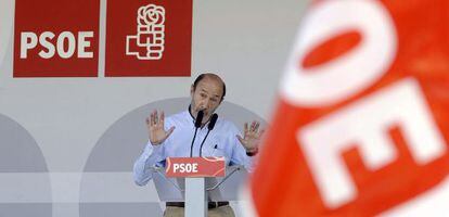 El secretario general del PSOE, Alfredo P&eacute;rez Rubalcaba. 