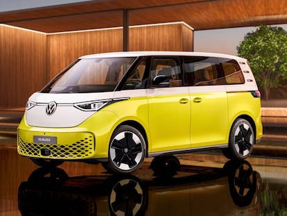 Un Volkswagen ID.Buzz, un vehículo 100% eléctrico.