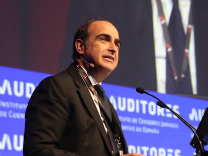 Ferr&aacute;n Rodr&iacute;guez, presidente del Instituto de Censores Jurados de Cuentas de Espa&ntilde;a (ICJCE), ayer, en Toledo. 