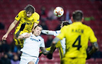 Federico Santander, delantero del Copenhague, durante el partido contra el Sheriff moldavo.