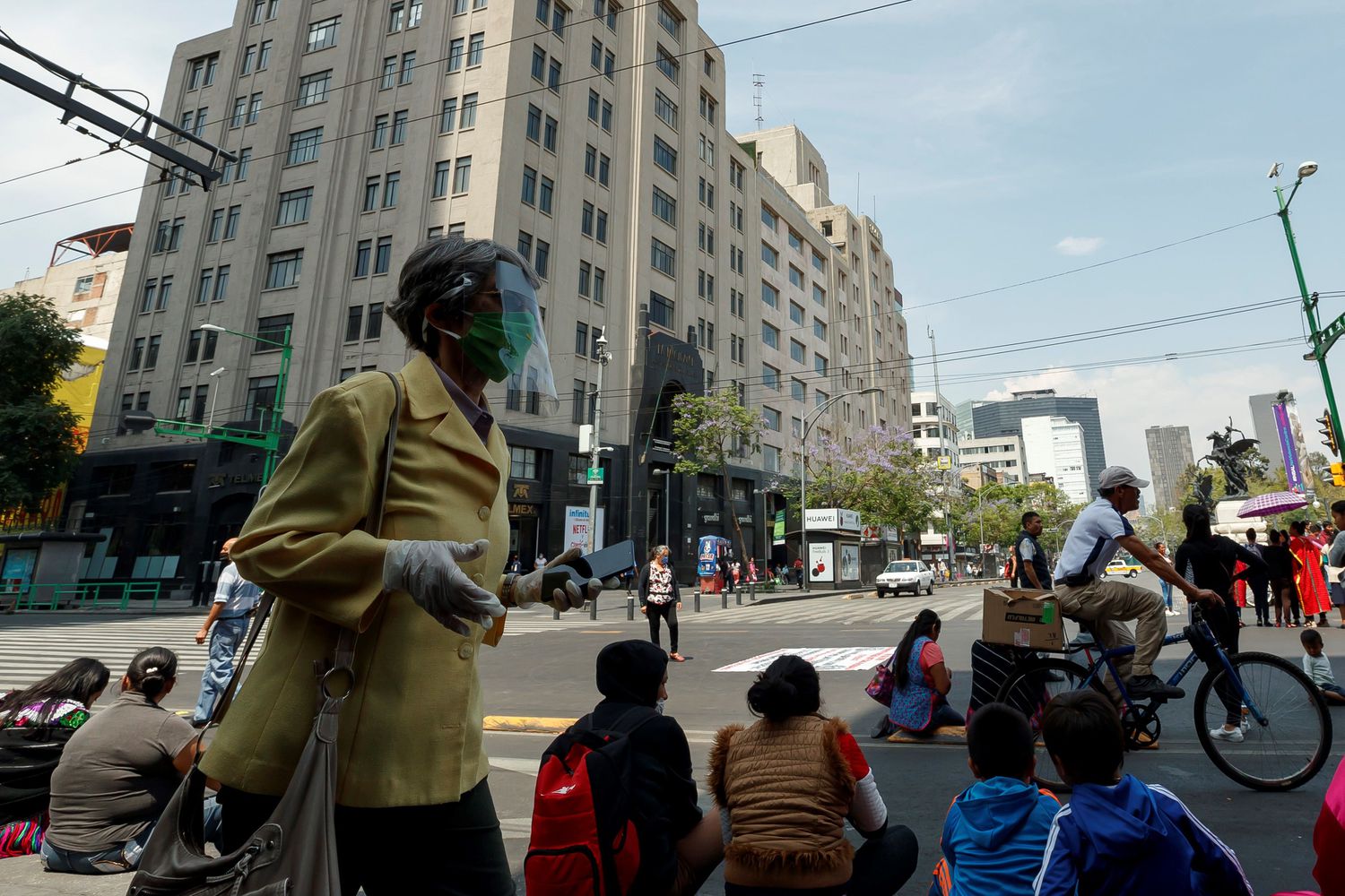 El centro de la Ciudad de México, el viernes 24 de abril.