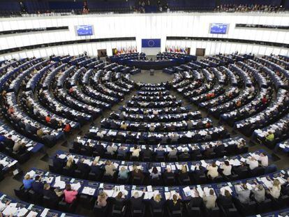 Pleno del Parlamento Europeo de Estrasburgo (Francia)