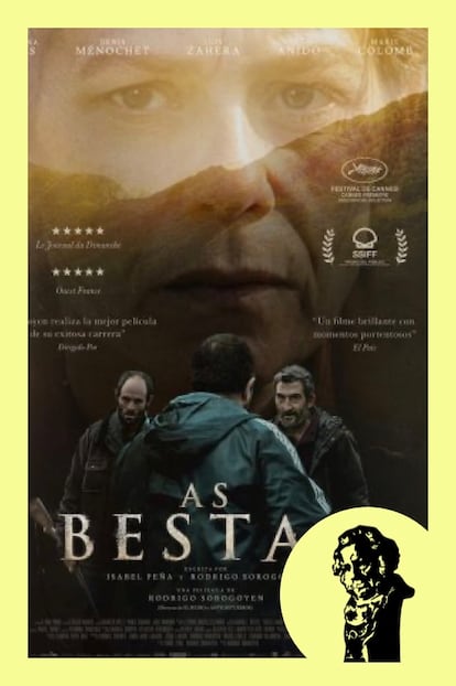 Cartel anunciador de la película As Bestas.