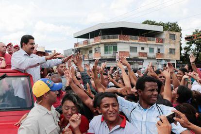Nicolás Maduro durante un acto de gobierno en Guanare, Venezuela