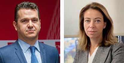 Rodrigo Buenaventura, actual director general de Mercados de la CNMV y futuro presidente del supervisor, y Montserrat Martínez Parera, futura vicepresidenta del vigilante de los mercados y actual directora de la oficina de Presidencia de CaixaBank y también directora de Asuntos Públicos de la entidad.