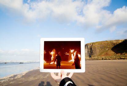 Downhill Beach, playa de la costa norte de Irlanda del Norte, acogió el rodaje de esta escena de 'Juego de Tronos'.