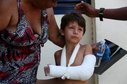 Una familia recorre cuatro hospitales hasta ser atendida en Río de Janeiro.