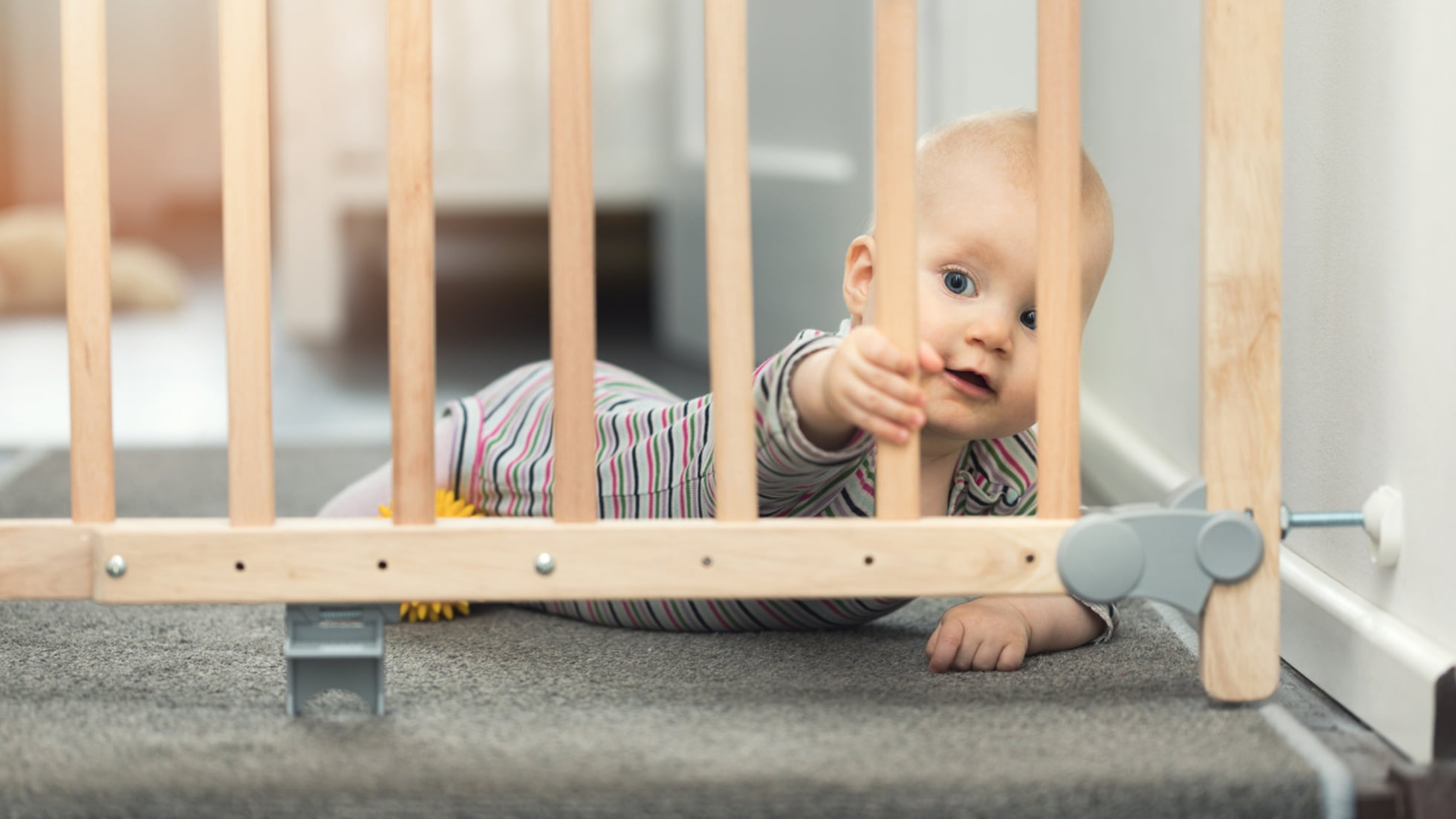 Valla seguridad infantil para escaleras