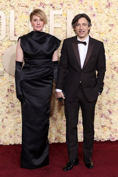 El poderoso matrimonio formado por Greta Gerwig (de Fendi) y Noah Baumbach. Ella, nominada a mejor dirección por 'Barbie' y ambos, por el guion que escribieron conjuntamente para la película.