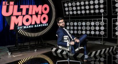 Manu Sánchez en el plató de 'El Último Mono'.